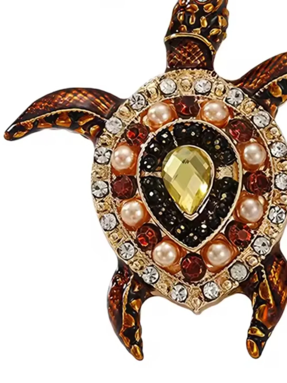 Coastal Charm Sea Turtle Brooch